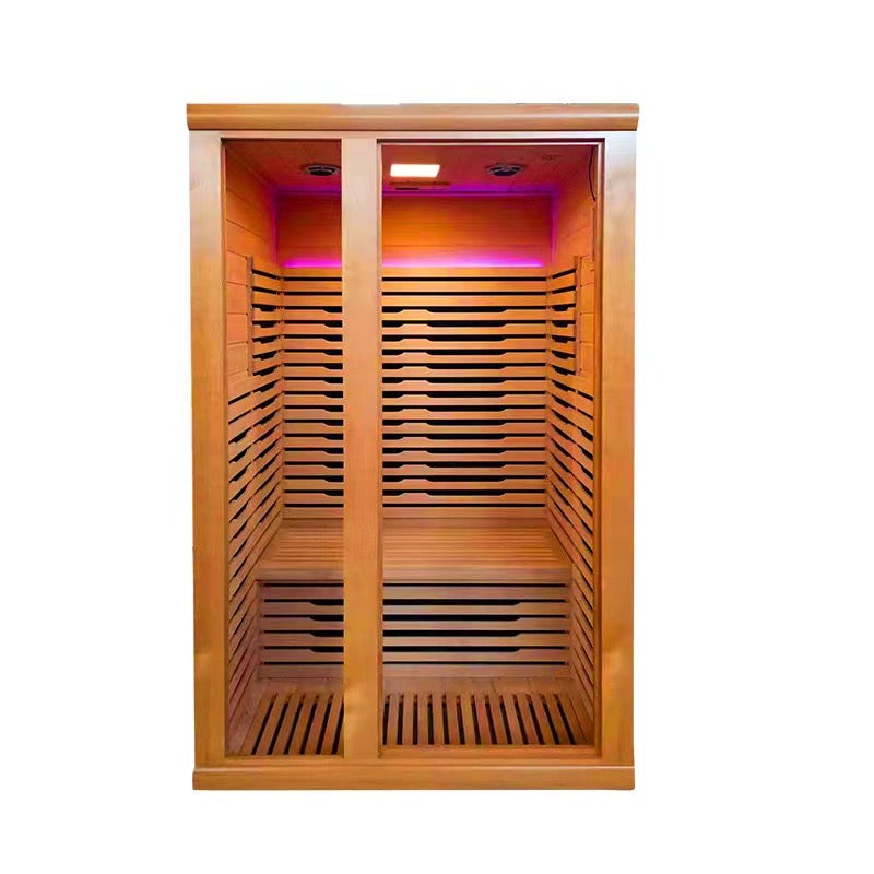 Infrared 2 person indoor hemlock sauna